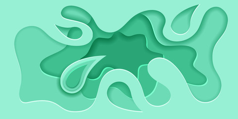 Obraz premium Paper background. Аbstract background cut out of paper. 3D vector illustration. Design for cards, prints, brochure cover, banners, booklets, business presentations etc.