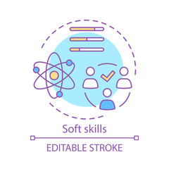 Soft skills concept icon