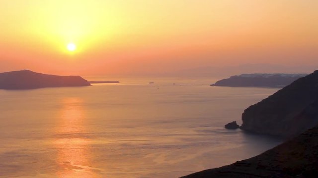 Sunset in Santorini Greece oia oya