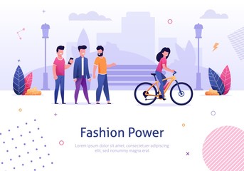 Fashion Power Beautiful Woman Ride Electro Bicycle