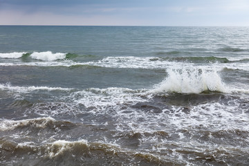 Wellen auf der Ostsee, Mecklenburg-Vorpommern, Deutschland, Europa