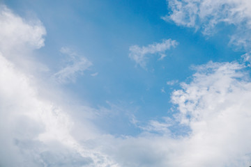blue sky with white clouds