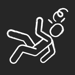Fainting chalk icon