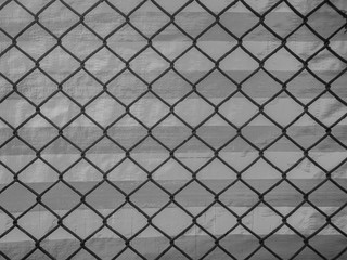 Steel Grating grid with canvas  background.Grid iron grates.Grid pattern abstract background.