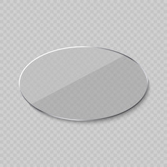 Glare glass frame . Vector illustration