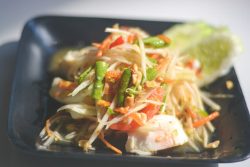 salad with shrimps