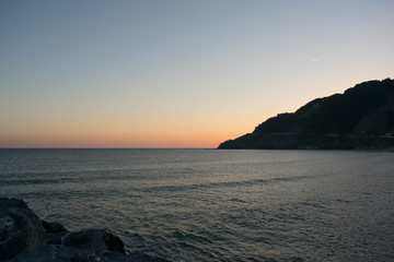 Sunrise at the coastal town of Deba, Basque Country