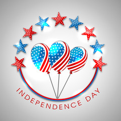 Obraz premium 4th of July, American Independence Day Background.