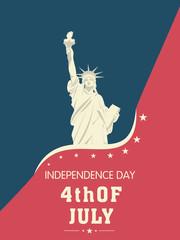 4th of July, American Independence Day Background.