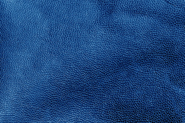 Weathered leather texture in navy blue tone.