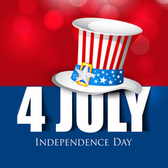 4th of July, American Independence Day Background. 