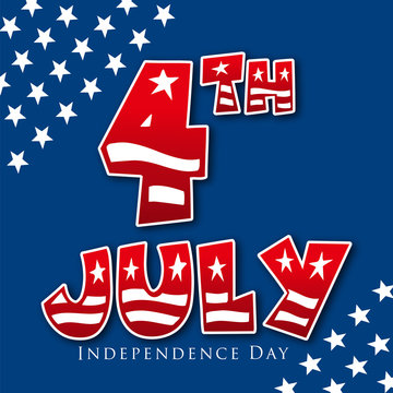 4th of July, American Independence Day Background. 