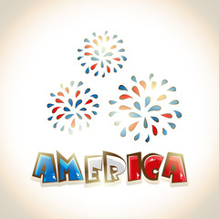 Obraz premium 4th of July, American Independence Day Background.