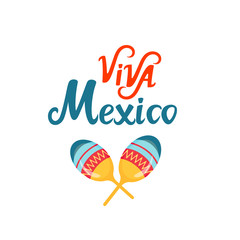 Colorful cartoon maracas. Mexican music instrument vector isolated on white background