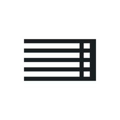 musical staff vector icon