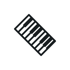 piano keys vector icon