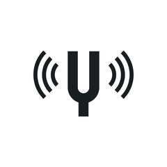 tuning-fork vector icon