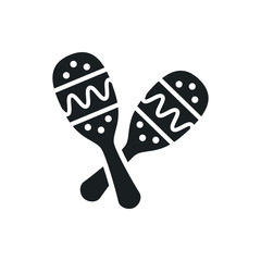 maracas vector icon
