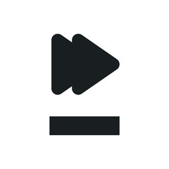 fast forward button vector icon
