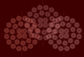 Model.  Vector illustration as a background image.