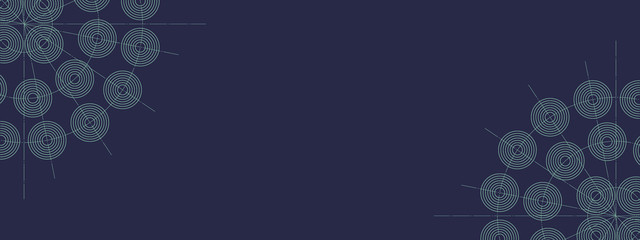  graphic image of circles on blue background