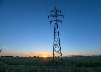 High voltage electricity transmission