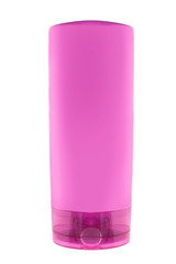 Pink bottle isolated