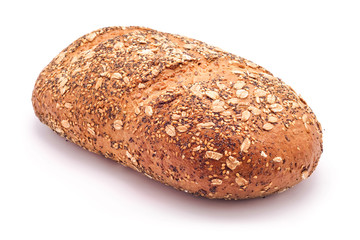 wholegrain bread loaf with mixed seeds