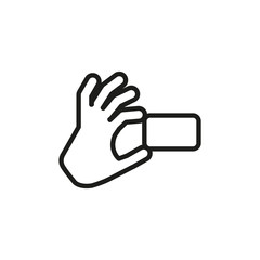 Hands icon. Simple vector illustration