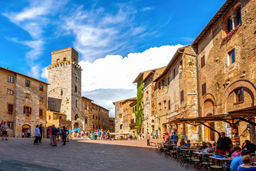 San Gimignano, Toskana, Italien 