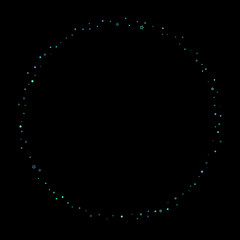 Blue, cyan, turquoise glitter stars, confetti.