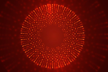 vector 3d background. wave of points. geometric dance