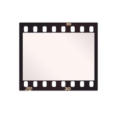 Vector negative film strip. Isolated on white background