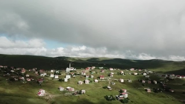 Drone footage of Sultan Murat Yayla in Trabzon, Turkey