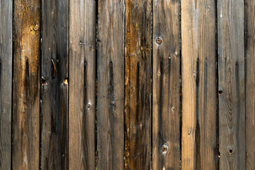 dark wood texture with nails and rust