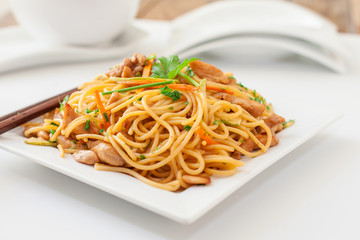 chicken fried noodles