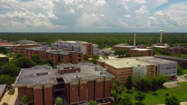Aerial video college campus Orlando UCF