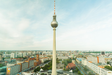 Panoramic Look of Berlin from Alexander Square on May 12th 2019