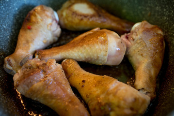 chicken on the grill