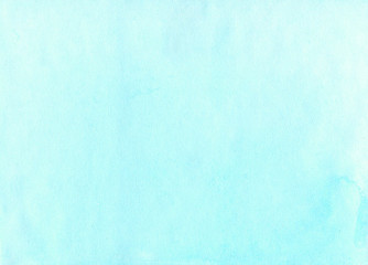 Hand drawing blue watercolor sea sky background.