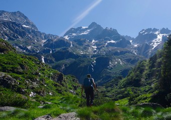 Fototapeta premium Passeggiata tra le Orobie bergamasche val seriana Bergamo