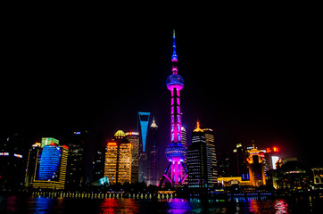 Plakat Shanghai at night