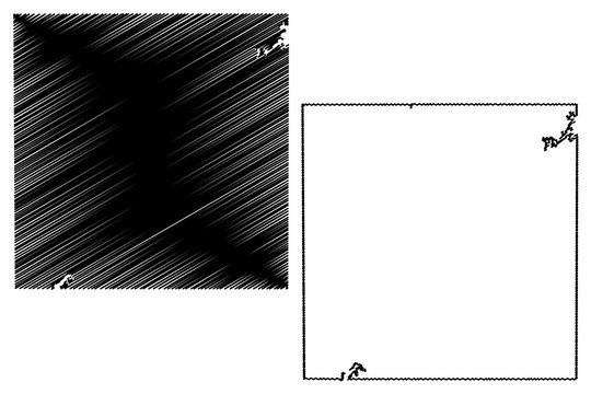 Baylor County, Texas (Counties in Texas, United States of America,USA, U.S., US) map vector illustration, scribble sketch Baylor map