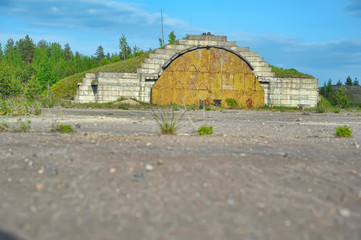 Abandoned military airfield in Veshchevo