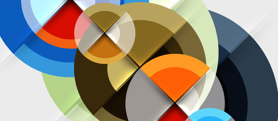 Obraz premium Circular geometrical design template