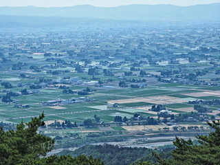 美しい田園風景　砺波の散居村