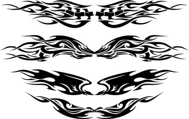 Tattoo Abstract Wings Set