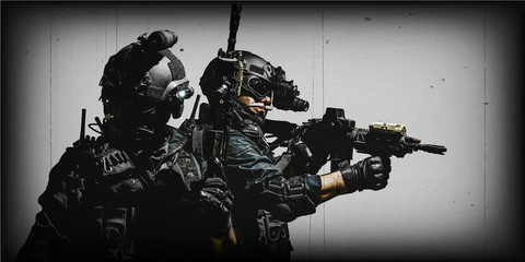 Special Forces Soldier Police Swat Team Member Stock Photo Adobe Stock