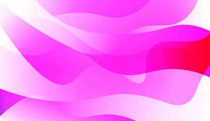Geometric Wave Shape with Gradient Blurred Abstract Background. For Greeting Card, Flyer, Poster, Brochure, Banner Calendar. Vector Illustration.