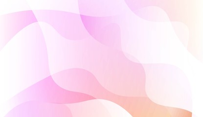 Abstract Geometric Wave Shape with Gradient Soft Colorful Background. For Your Design Wallpaper, Presentation, Banner, Flyer, Cover Page, Landing Page. Vector Illustration.